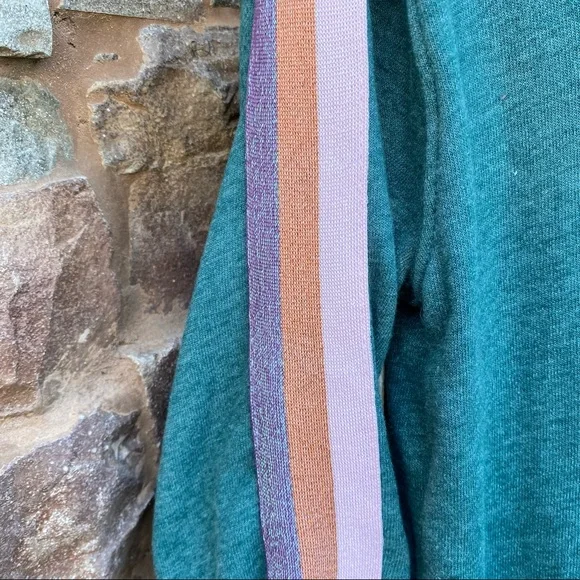 ✨ SPIRITUAL GANGSTER RETRO VARSITY STRIPE RILEY ZIP UP HOODIE JACKET XS NWOT - Picture 12 of 16